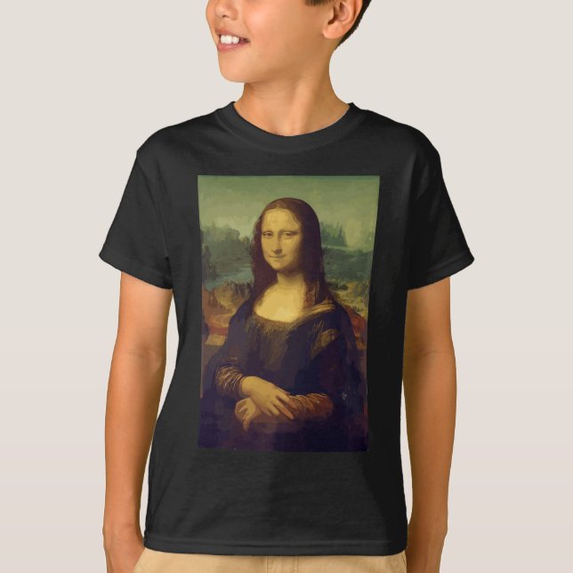 Camiseta Mona Lisa por Leonardo da Vinci (Anverso)