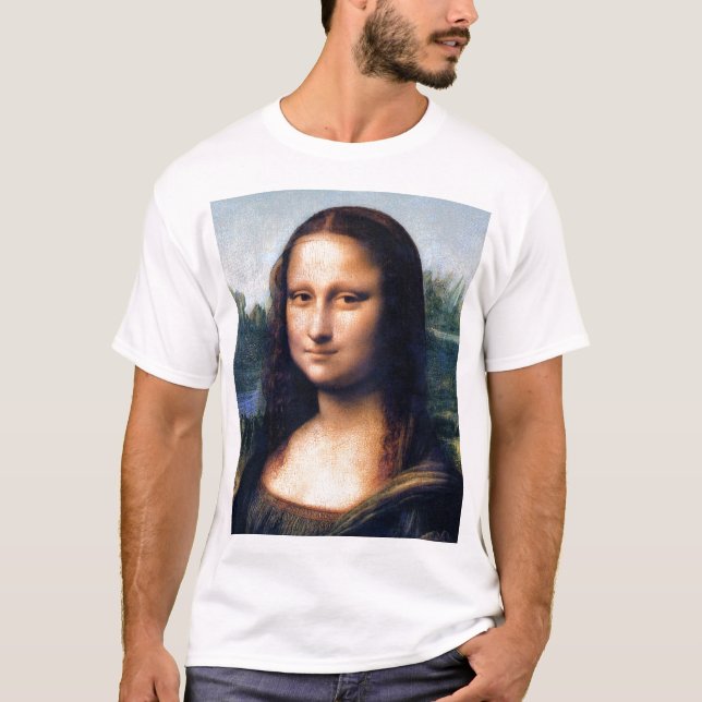 Camiseta Mona Lisa por Leonardo Da Vinci (Anverso)