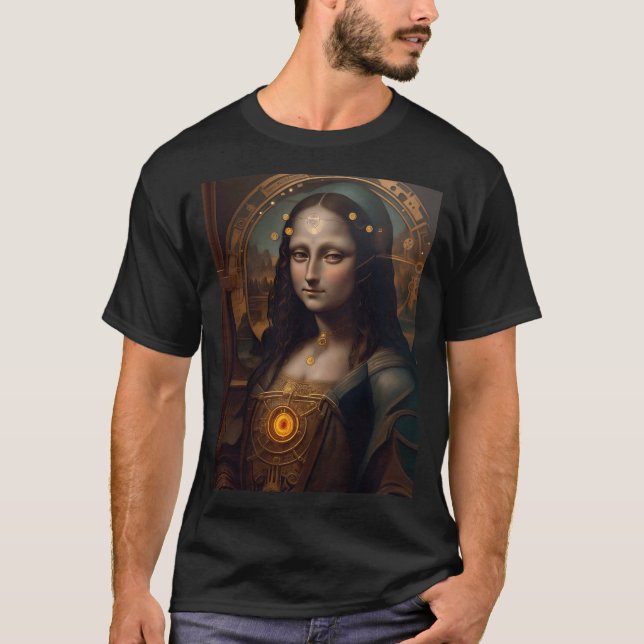 Camiseta Mona Lisa Punk de vapor (Anverso)