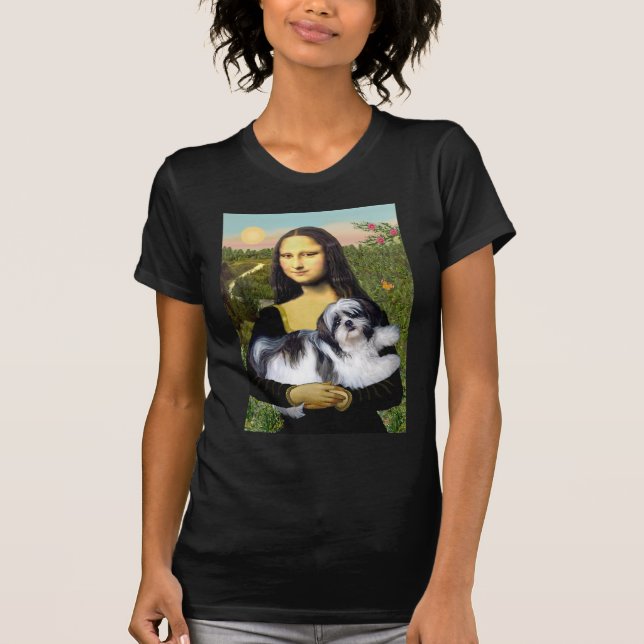 Camiseta Mona Lisa - Shih Tzu (A-ld) (Anverso)