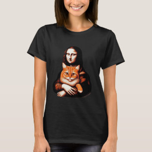 Camiseta Mona lisa sosteniendo gato gatito para amante de l