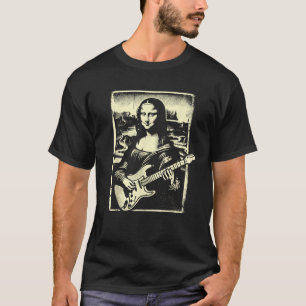 Camiseta Mona Lisa Teatro de Música de Guitarra Novedad Div