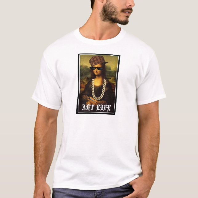 Camiseta Mona Lisa Thug Life Art Life (Anverso)