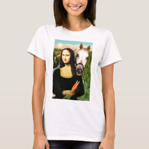 Camiseta Mona Lisa y su caballo árabe