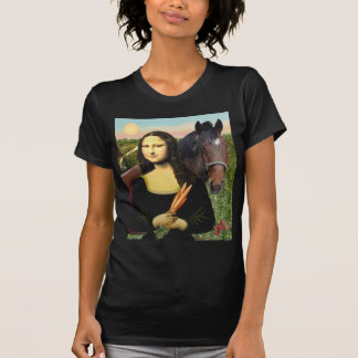 Camiseta Mona Lisa y su cuarto de caballo
