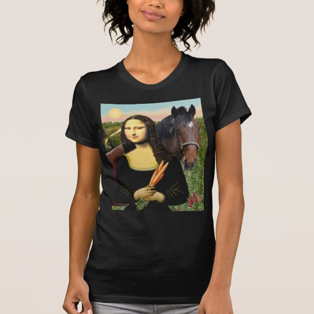 Camiseta Mona Lisa y su cuarto de caballo (Anverso)