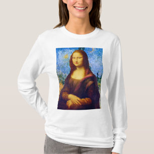 Camiseta Mona Lisa y Van Gogh
