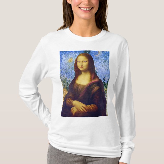Camiseta Mona Lisa y Van Gogh (Anverso)