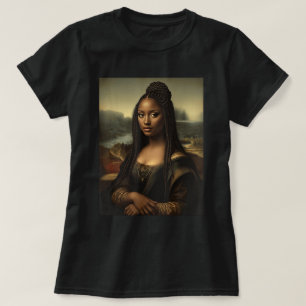 Camiseta Mona Negra Lisa Arte Historia Negra