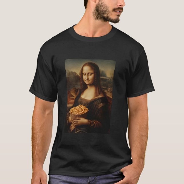 Camiseta Mona Pintura Divertida Mujer Hermosa Macarrones Co (Anverso)