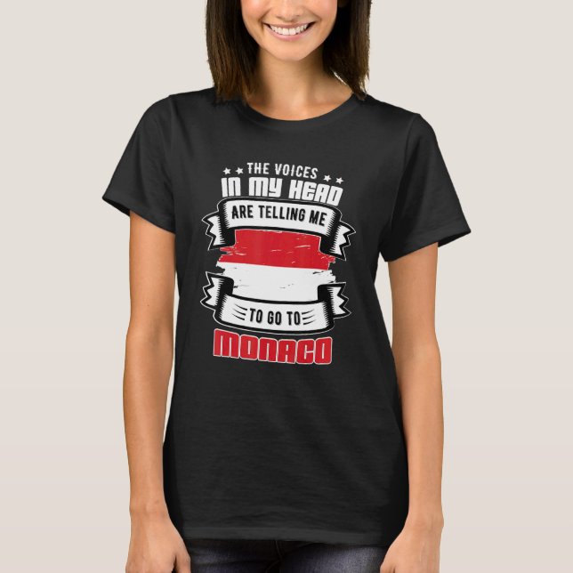 Camiseta Mónaco En Mi Cabeza (Anverso)