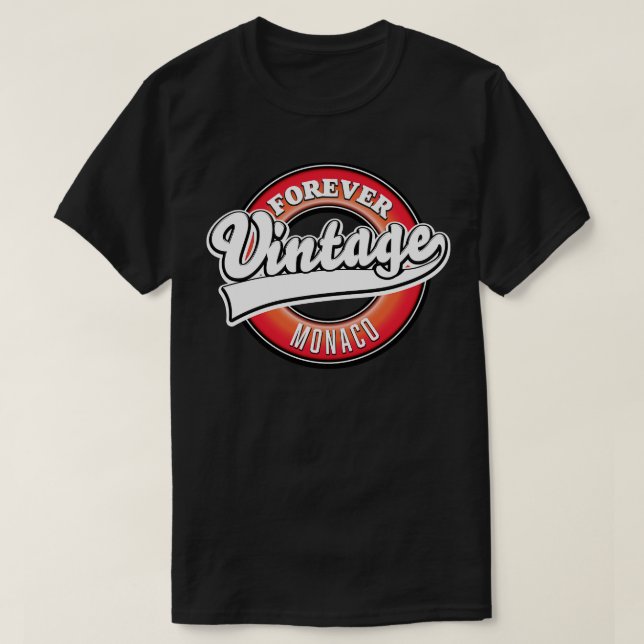Camiseta Mónaco vintage (Diseño del anverso)