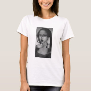 Camiseta Monalisa with a Lollipop T-Shirt B&W