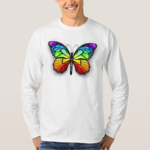 Camiseta Monarca de mariposa arcoiris