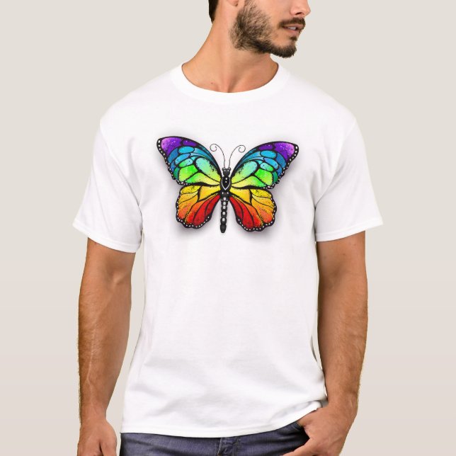Camiseta Monarca de mariposa arcoiris (Anverso)
