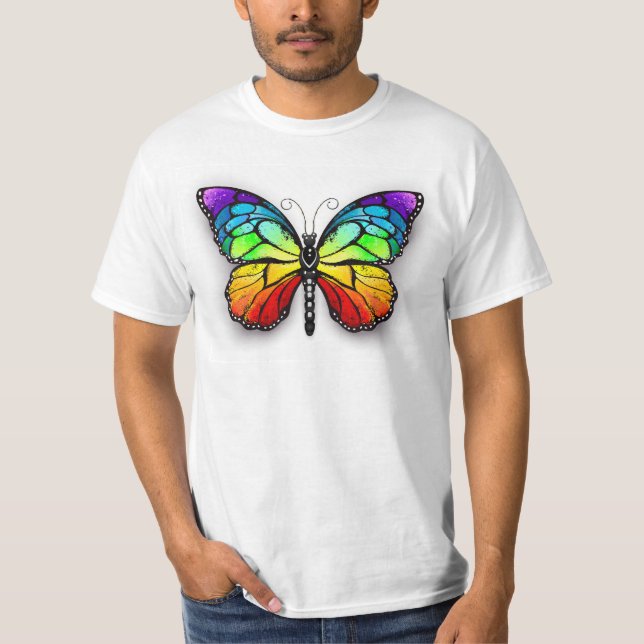 Camiseta Monarca de mariposa arcoiris (Anverso)