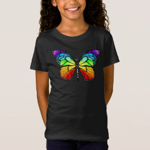 Camiseta Monarca de mariposa arcoiris