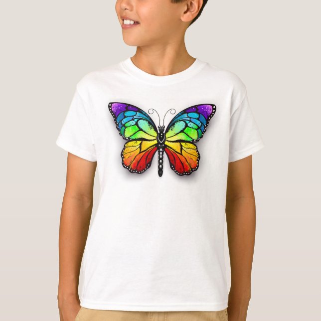 Camiseta Monarca de mariposa arcoiris (Anverso)