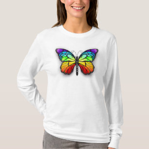 Camiseta Monarca de mariposa arcoiris