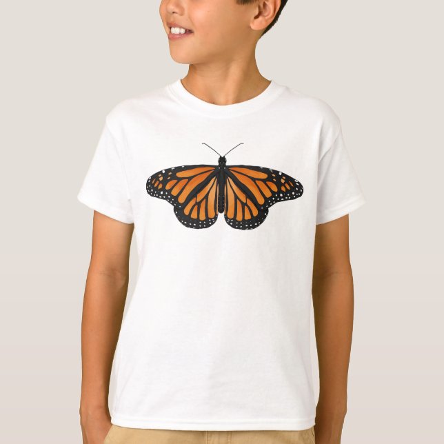 Camiseta monarca de tamaño infantil (Anverso)