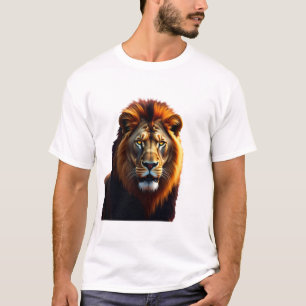 Camiseta Monarca majestuoso: El reinado del león salvaje