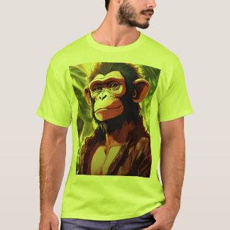 Camiseta Monarca majestuoso: Mono ReyImpreso T-ShirT