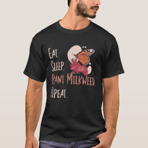 Camiseta Monarca Mariposa Comer Planta De Sueño Lechuga Ent