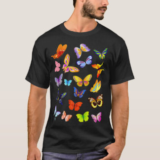 Camiseta Monarca Mariposa Dibujando acuarela pintando Illu
