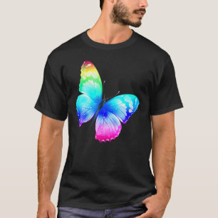 Camiseta Monarca mariposa Rainbow Cute Pastel Festival Rav