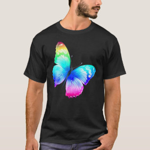 Camiseta Monarca mariposa Rainbow Cute Pastel Festival Rav