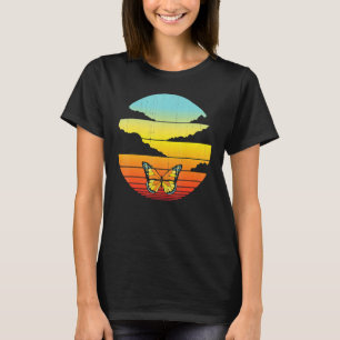 Camiseta Monarca mariposa retro vintage 60s 70s Insect Wom