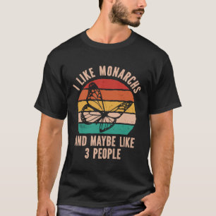 Camiseta Monarca Mariposa Retro Vintage Insectos Entomólogo