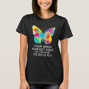 Camiseta Monarca mariposa tus alas ya existen