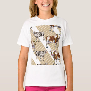 Camiseta Monarca Vaca Pelaje Negro
