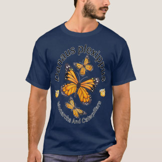 Camiseta Monarcas de mariposa y orugas y orugas de orujo