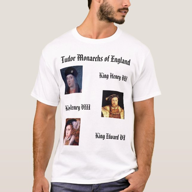 Camiseta Monarcas de Tudor de Inglaterra (Anverso)