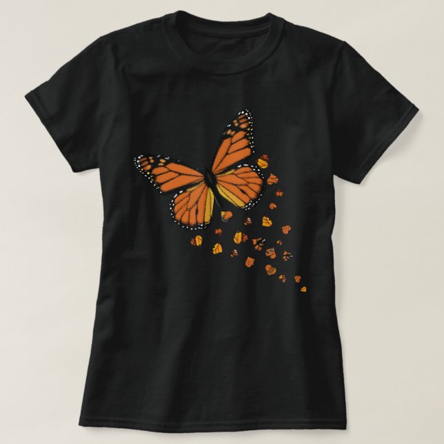 Camiseta Monarch Butterfly Love Heart T Gift for Women and  (Diseño del anverso)