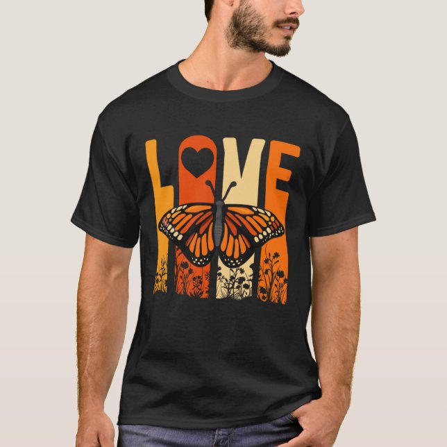Camiseta Monarch Butterfly Love Insect Collector Entomologi (Anverso)