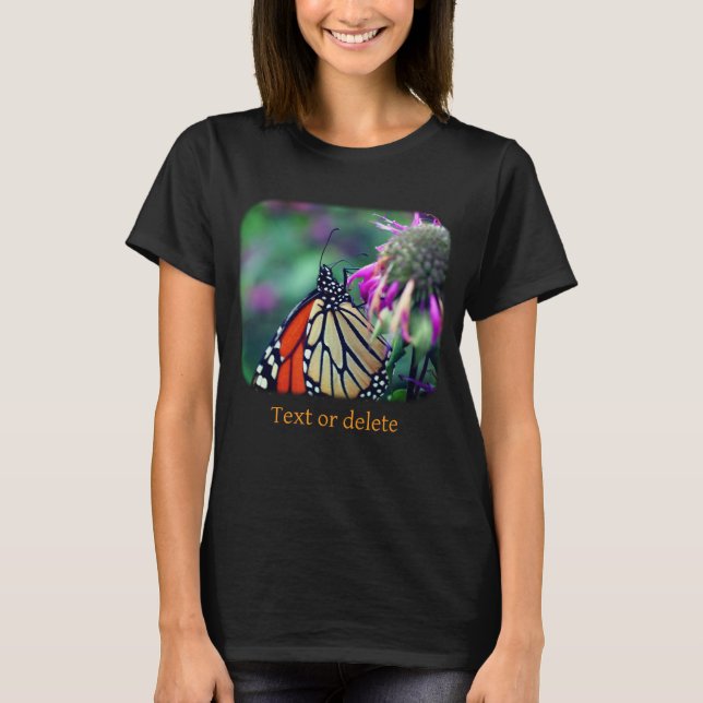 Camiseta Monarch Butterfly On Flower Nature Personalized (Anverso)