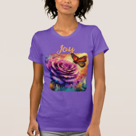 Camiseta Monarch Butterfly Rosa Purple Naranja Sunset