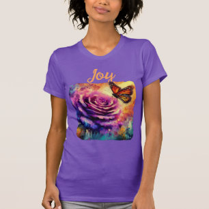 Camiseta Monarch Butterfly Rosa Purple Naranja Sunset