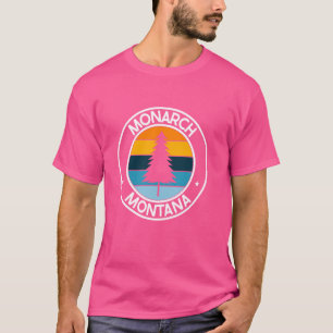 Camiseta Monarch Montana MT USA City Prige Retro Sunset