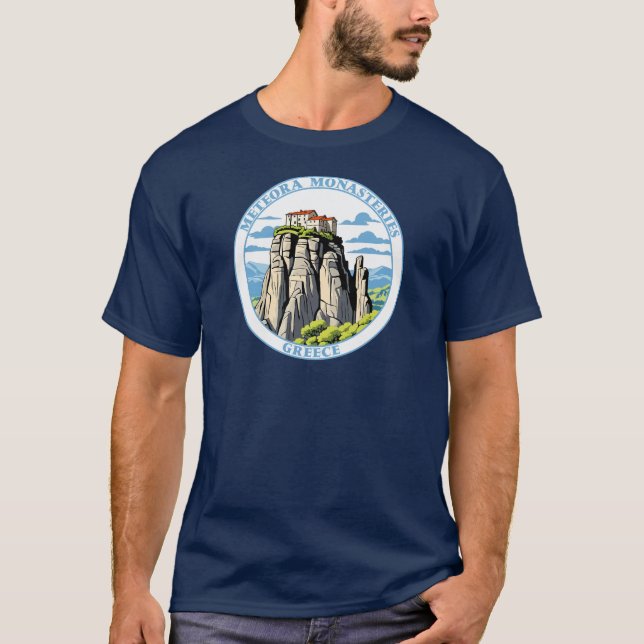 Camiseta Monasterios de Meteora Grecia (Anverso)