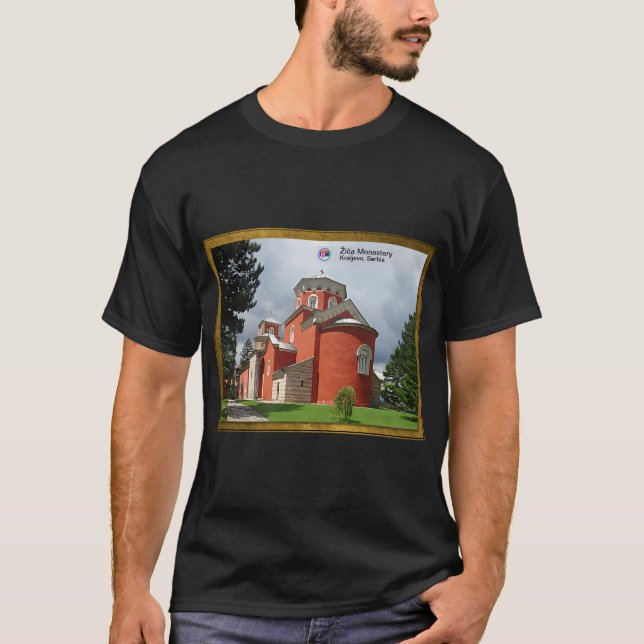 Camiseta MONASTERIOS SERBIOS - Monasterio de Žiča ortodoxo (Anverso)
