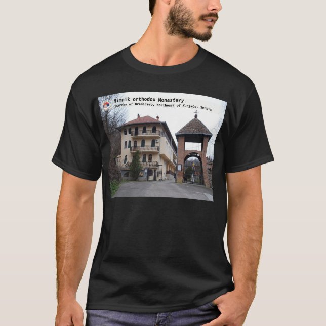 Camiseta MONASTERIOS SERBIOS - Monasterio ortodoxo de Nimni (Anverso)