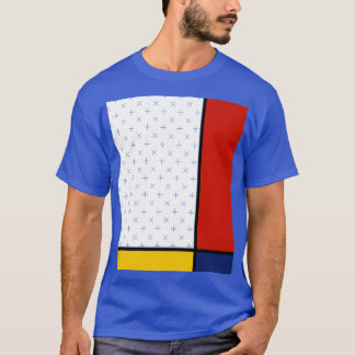 Camiseta Mondrian Style Abstract Art funny