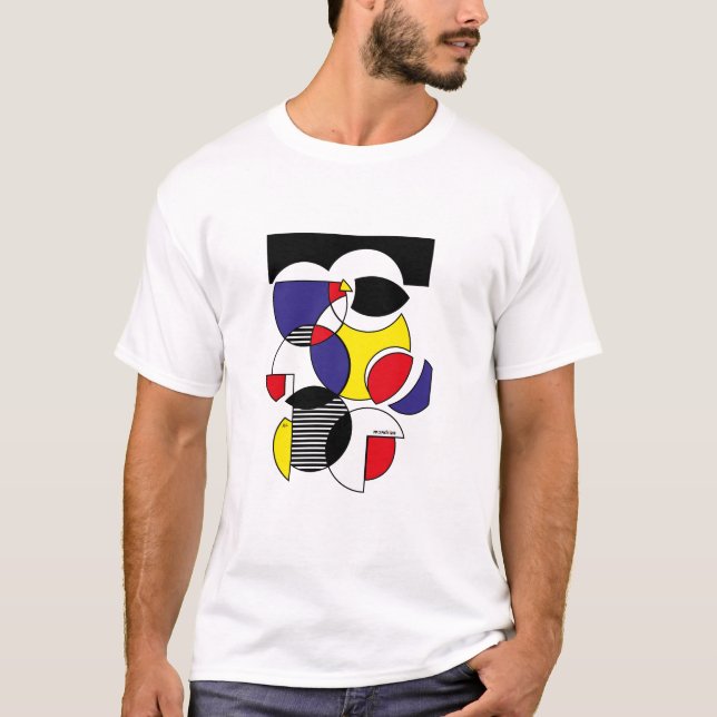 Camiseta mondrian style jnf (Anverso)
