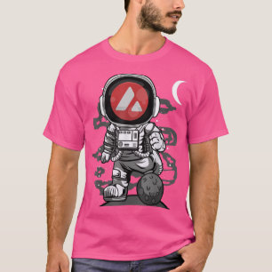 Camiseta Moneda Astronauta Avalanche AVAX A La Cryptocu Lun