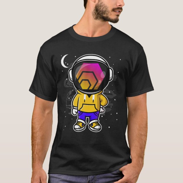 Camiseta Moneda Astronauta Hiphop HEX A La Token De Cripto  (Anverso)