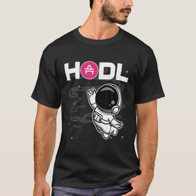 Camiseta Moneda Astronauta HODL AMP Al Token De Cripto De L (Anverso)